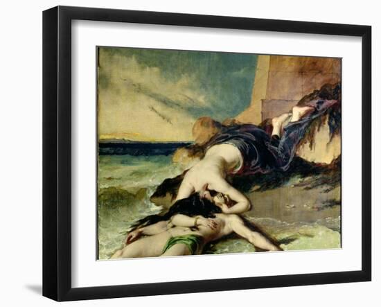 Hero and Leander-William Etty-Framed Giclee Print