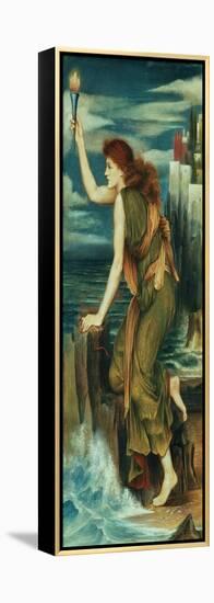 Hero Awaiting the Return of Leander-Evelyn De Morgan-Framed Premier Image Canvas