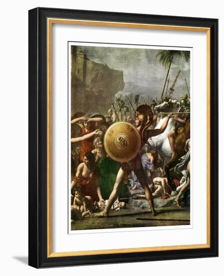 Hero Worship: Detail from the Intervention of the Sabine Women, 1799-Jacques-Louis David-Framed Giclee Print