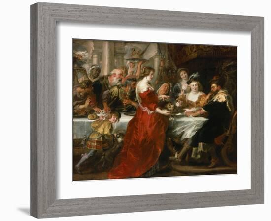 Herod's Feast-Peter Paul Rubens-Framed Giclee Print