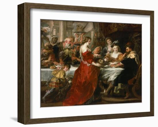 Herod's Feast-Peter Paul Rubens-Framed Giclee Print