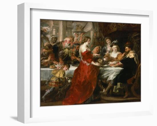 Herod's Feast-Peter Paul Rubens-Framed Giclee Print