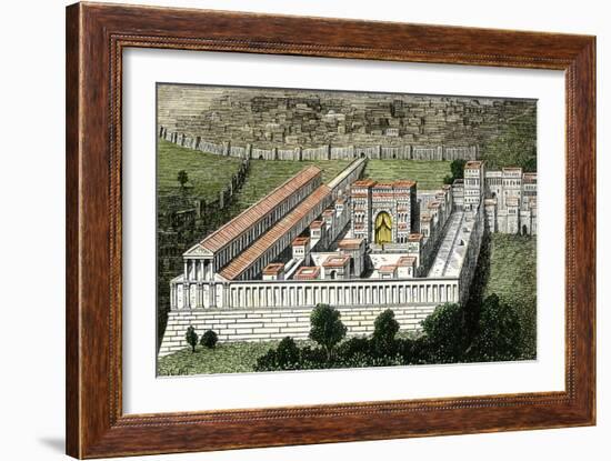 Herod's Temple When Jerusalem was Within the Roman Empire-null-Framed Giclee Print