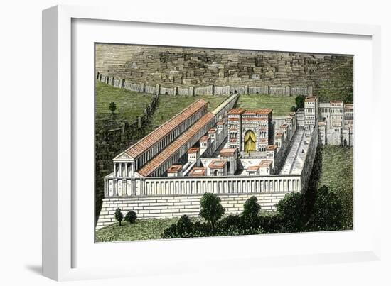 Herod's Temple When Jerusalem was Within the Roman Empire-null-Framed Giclee Print