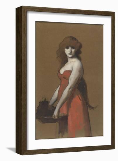 Hérodiade-Jean Jacques Henner-Framed Giclee Print