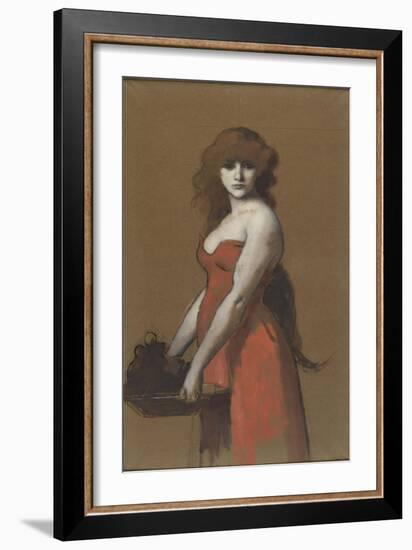 Hérodiade-Jean Jacques Henner-Framed Giclee Print