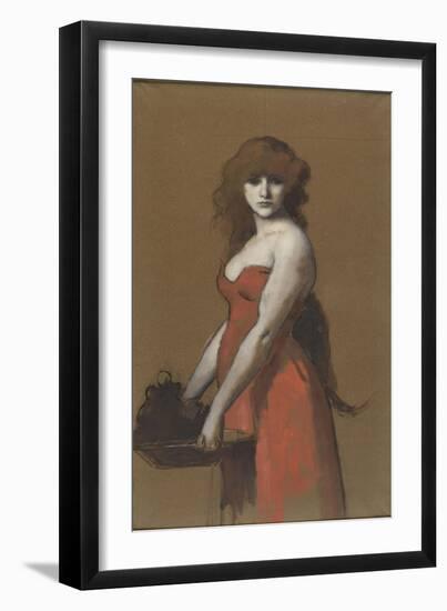 Hérodiade-Jean Jacques Henner-Framed Giclee Print