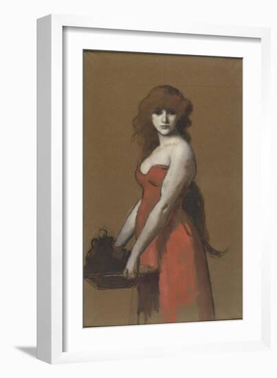 Hérodiade-Jean Jacques Henner-Framed Giclee Print