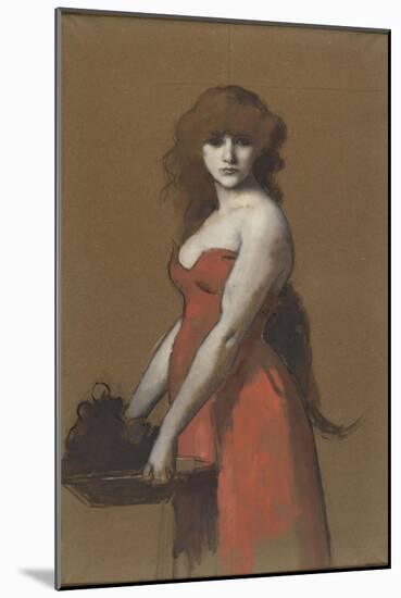 Hérodiade-Jean Jacques Henner-Mounted Giclee Print