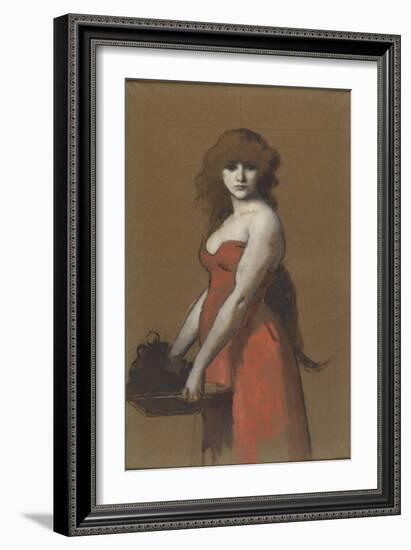 Hérodiade-Jean Jacques Henner-Framed Giclee Print