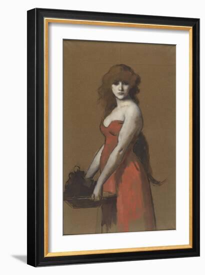 Hérodiade-Jean Jacques Henner-Framed Giclee Print