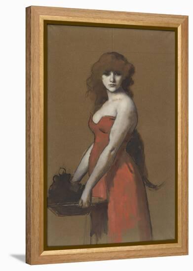 Hérodiade-Jean Jacques Henner-Framed Premier Image Canvas