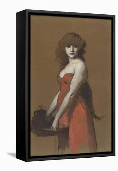 Hérodiade-Jean Jacques Henner-Framed Premier Image Canvas