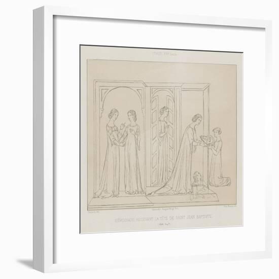 Herodias Receiving the Head of John the Baptist-null-Framed Giclee Print