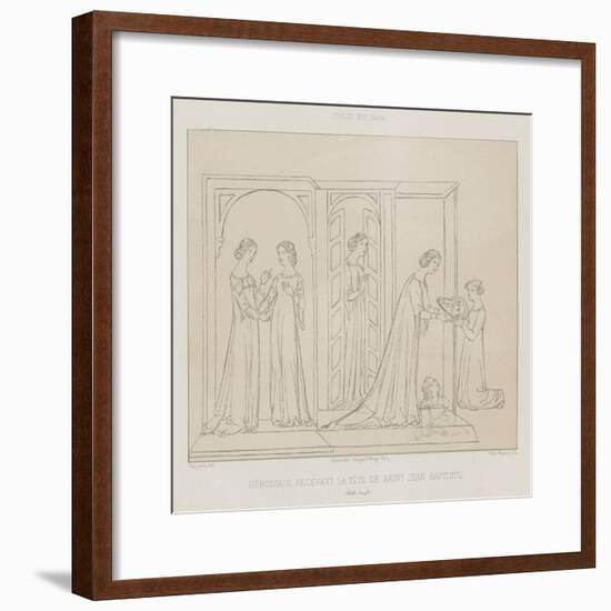 Herodias Receiving the Head of John the Baptist-null-Framed Giclee Print