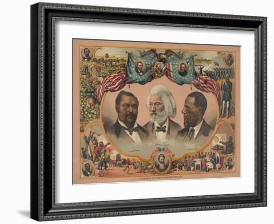 Heroes of the Colored Race-null-Framed Giclee Print