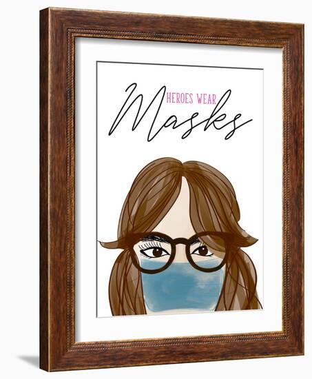 Heroes Wear Masks-Anna Quach-Framed Art Print