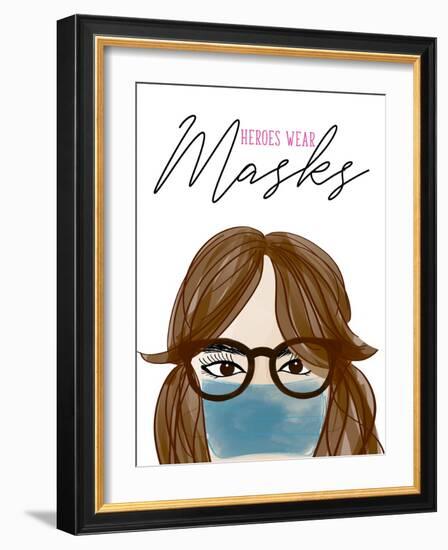 Heroes Wear Masks-Anna Quach-Framed Art Print