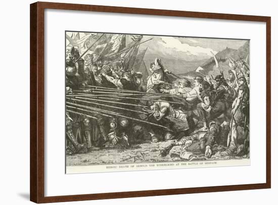 Heroic Death of Arnold Von Winkelried at the Battle of Sempach-null-Framed Giclee Print