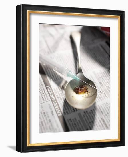 Heroin Abuse-Tek Image-Framed Photographic Print