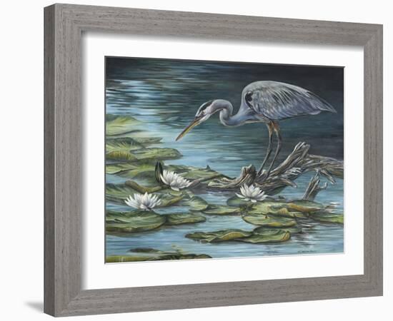 Heron Haven-Carolyn Mock-Framed Art Print