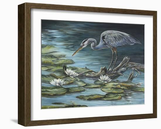 Heron Haven-Carolyn Mock-Framed Art Print
