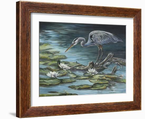 Heron Haven-Carolyn Mock-Framed Art Print