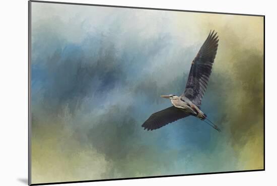 Heron in the Midst-Jai Johnson-Mounted Giclee Print