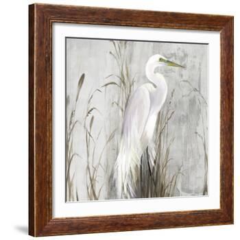 Heron in the Reeds-Aimee Wilson-Framed Art Print