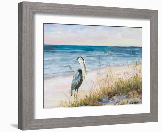 Heron Ocean View-Julie DeRice-Framed Art Print