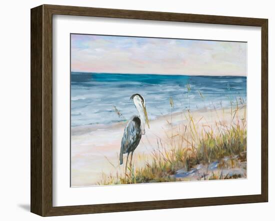 Heron Ocean View-Julie DeRice-Framed Art Print