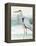 Heron on Seaglass I-Lanie Loreth-Framed Stretched Canvas