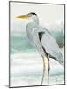 Heron on Seaglass I-Lanie Loreth-Mounted Art Print