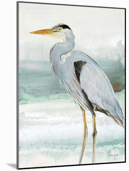 Heron on Seaglass I-Lanie Loreth-Mounted Art Print