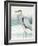 Heron on Seaglass I-Lanie Loreth-Framed Art Print