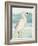 Heron on Seaglass II-Lanie Loreth-Framed Art Print