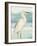 Heron on Seaglass II-Lanie Loreth-Framed Art Print