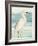 Heron on Seaglass II-Lanie Loreth-Framed Art Print