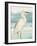 Heron on Seaglass II-Lanie Loreth-Framed Art Print