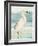 Heron on Seaglass II-Lanie Loreth-Framed Art Print