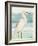 Heron on Seaglass II-Lanie Loreth-Framed Art Print