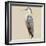 Heron on Tan II-Julie DeRice-Framed Art Print