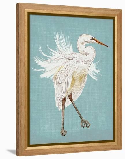 Heron Plumage III-Melissa Wang-Framed Stretched Canvas