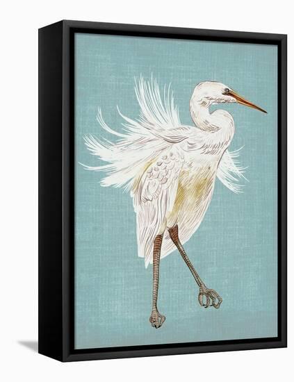 Heron Plumage III-Melissa Wang-Framed Stretched Canvas