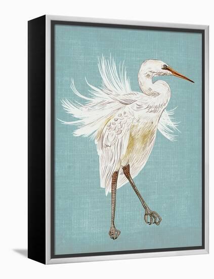 Heron Plumage III-Melissa Wang-Framed Stretched Canvas