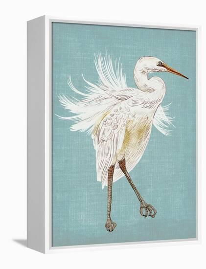 Heron Plumage III-Melissa Wang-Framed Stretched Canvas