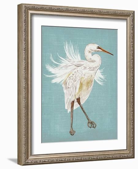 Heron Plumage III-Melissa Wang-Framed Art Print