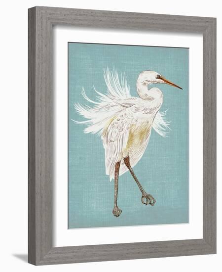 Heron Plumage III-Melissa Wang-Framed Art Print