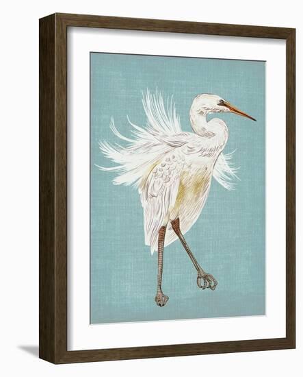 Heron Plumage III-Melissa Wang-Framed Art Print