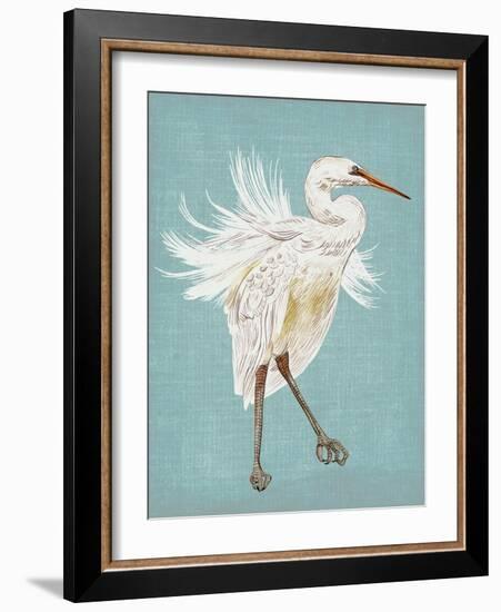 Heron Plumage III-Melissa Wang-Framed Art Print